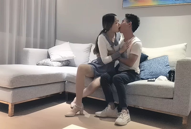 HMJT-437 长腿短裙妹子，操翘屁股口交站立后人抽插猛操